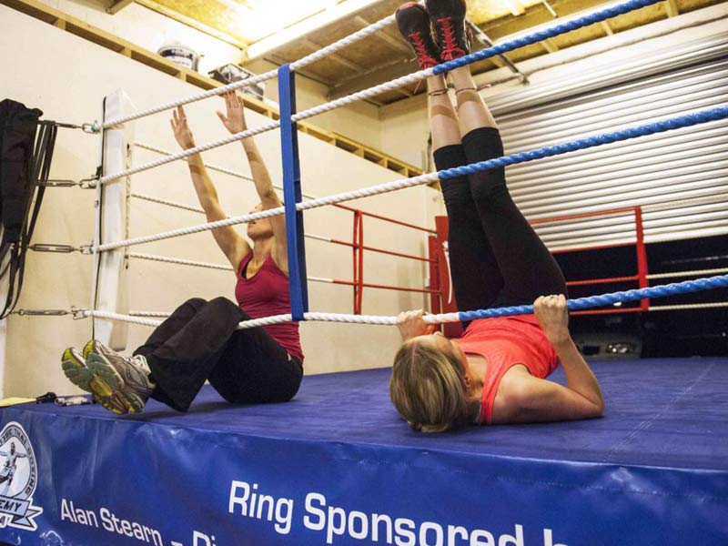 image of our boxing Ring inside our gym
